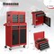 2-in-1 Tool Chest Cabinet with 5 Sliding Drawers and 4 Universal Wheels Perfect for Garage or Workshop